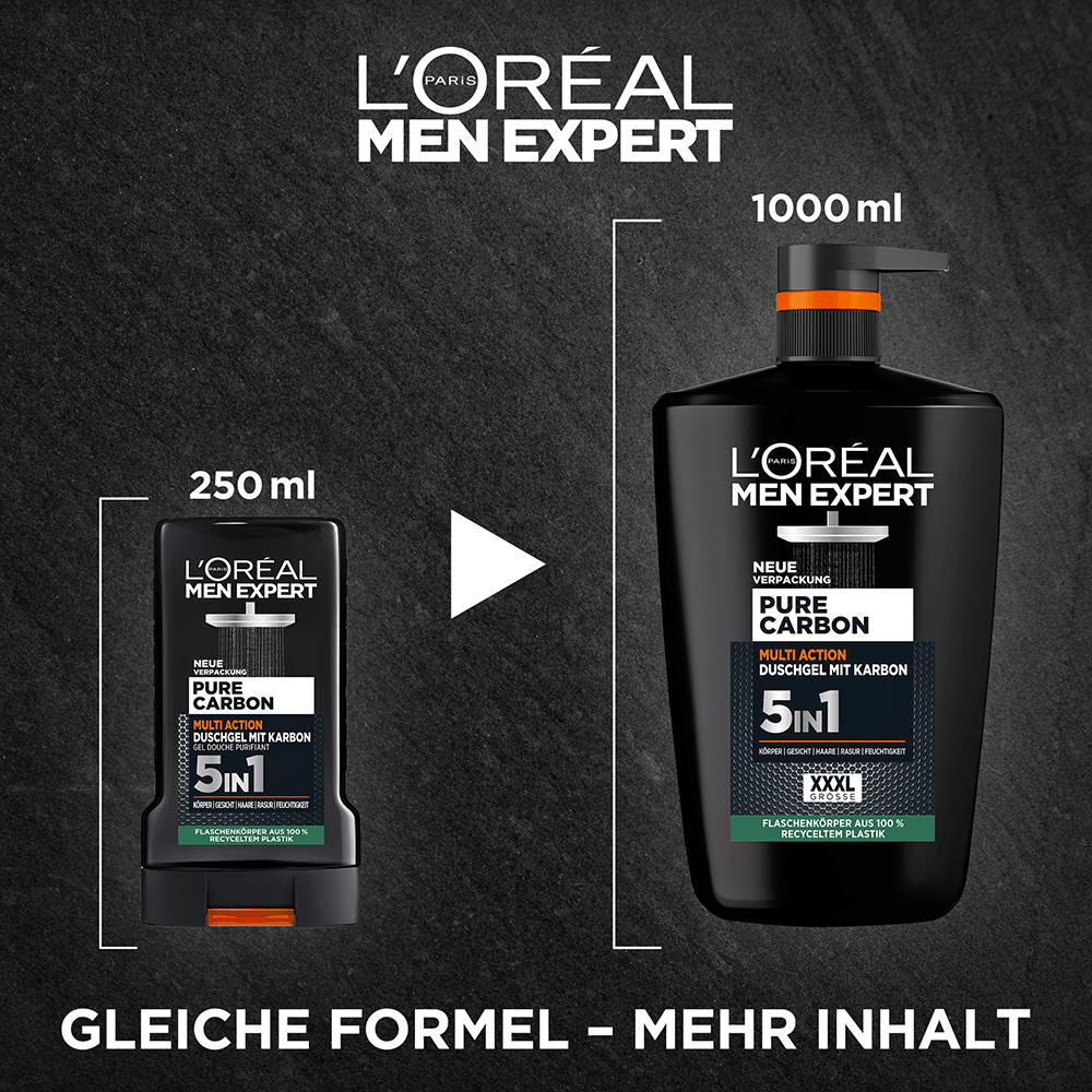 Bild: L'ORÉAL PARIS MEN EXPERT Pure Carbon Multi Action Duschgel 