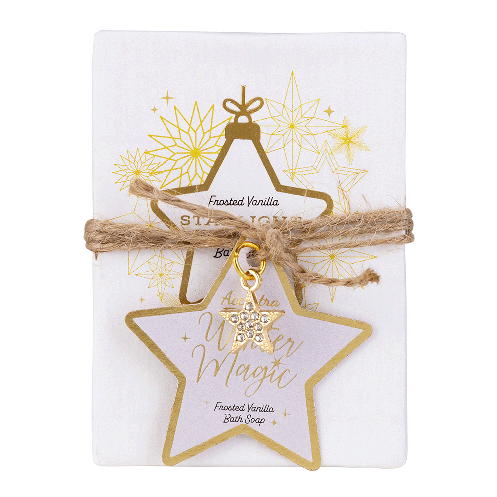 Bild: Accentra Seife Winter Magic Frostet Vanilla mit Charm Anhänger 