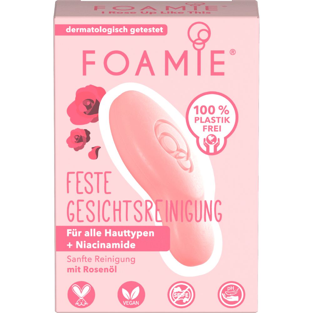 Bild: FOAMIE Feste Gesichtsreinigung Rose 