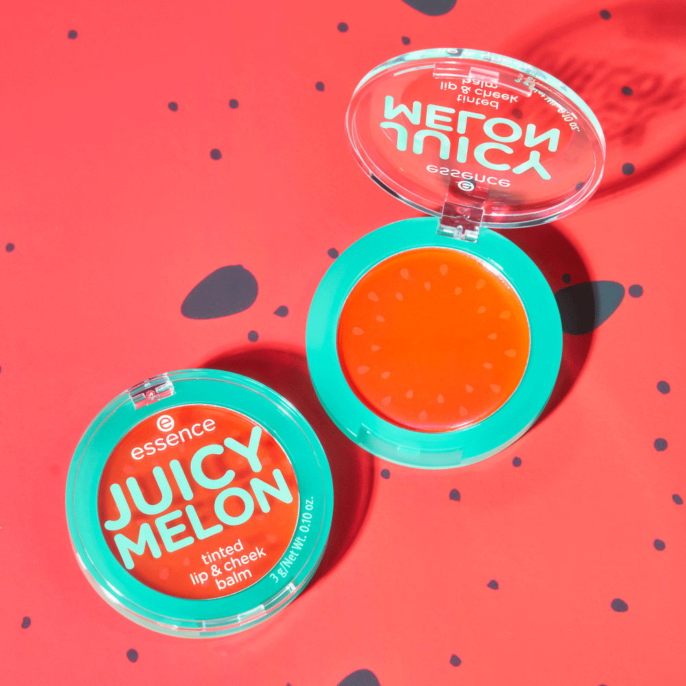 Bild: essence JUICY MELON tinted lip & cheek balm 