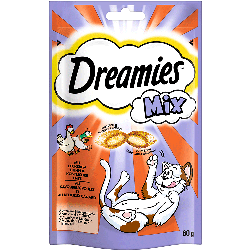 Bild: Dreamies Mix Huhn & Ente 