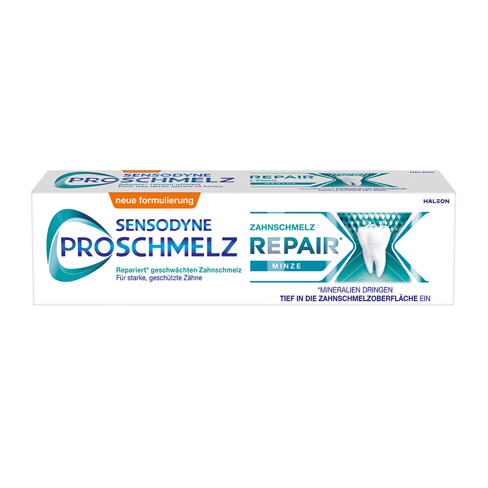 Bild: SENSODYNE Proschmelz Zahnpasta Zahnschmelz Repair Minze 