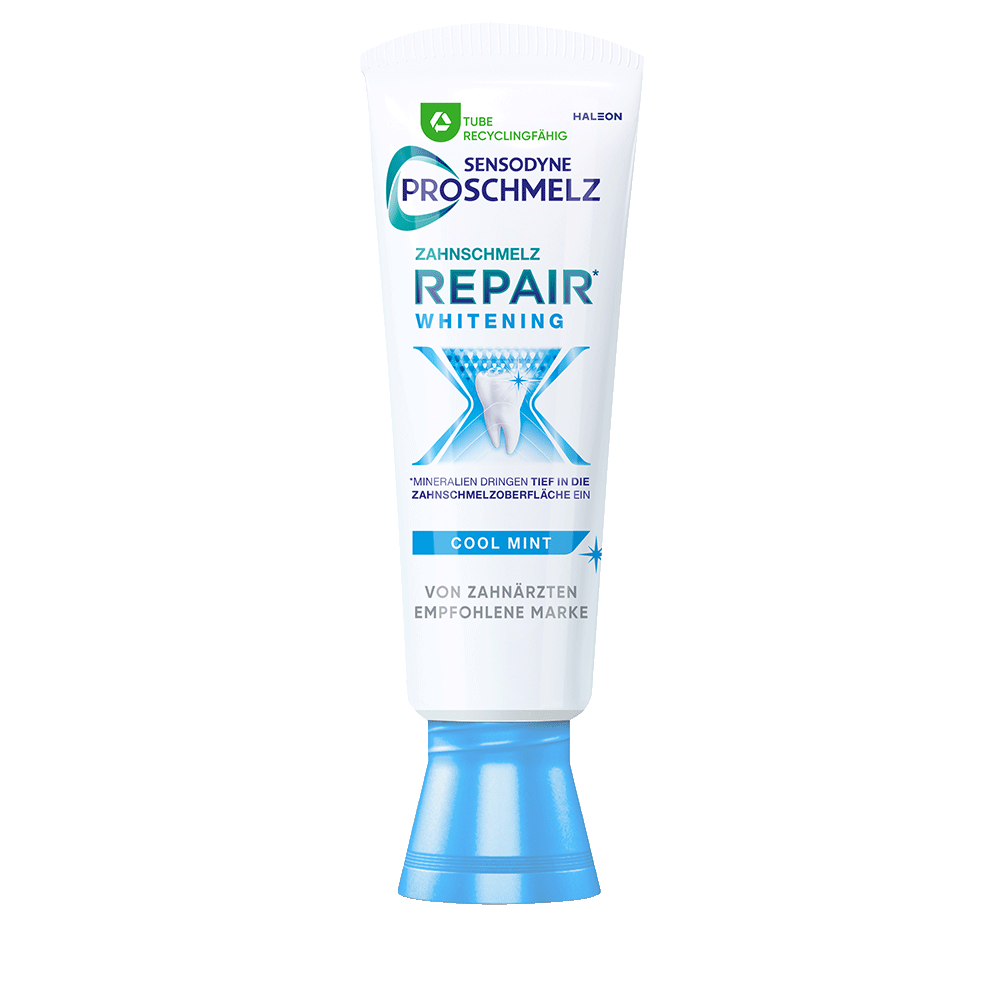 Bild: SENSODYNE Proschmelz Zahnpasta Zahnschmelz Repair Whitening Cool Mint 