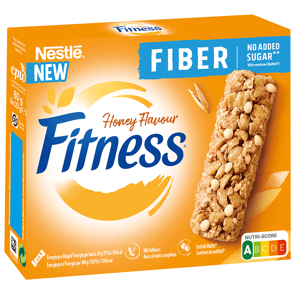 Bild: Nestlé Fitness Fiber Riegel Honey Flavour 