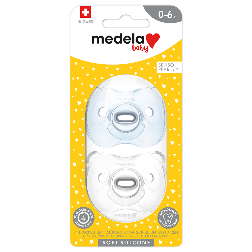 Bild: Medela Soft Silikon Schnuller 0-6M blau 