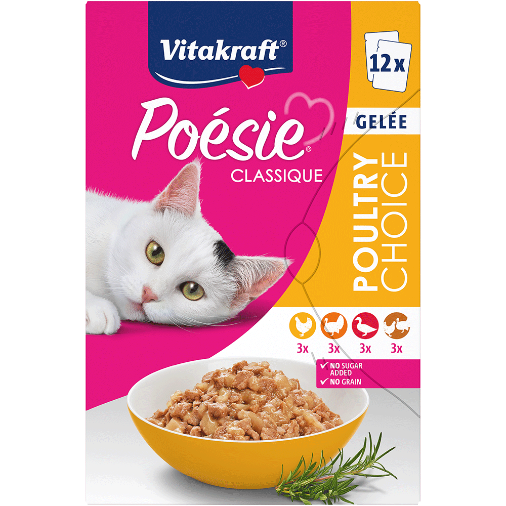 Bild: Vitakraft Poésie Katzenfutter Poultry Choice Gelée 