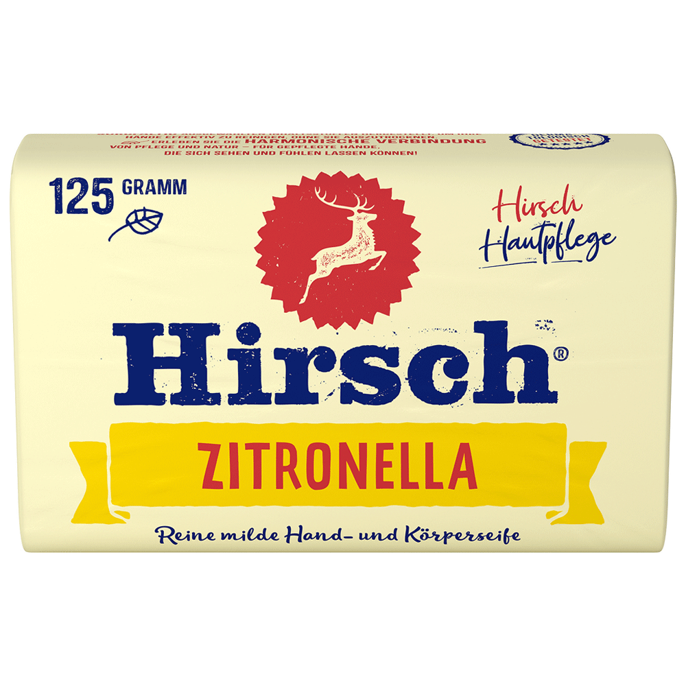 Bild: Hirsch Feste Handseife Zitronella 