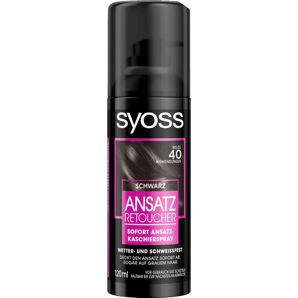 Bild: syoss Ansatz Retoucher Kaschierspray schwarz