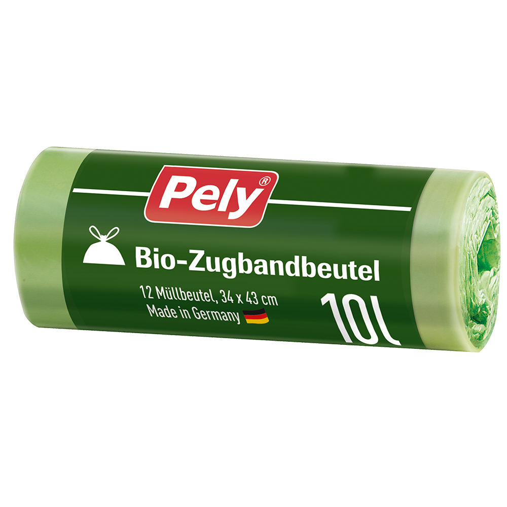 Bild: Pely Bio Müllbeutel mit Zugband 10L 