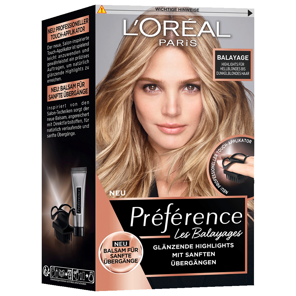 Bild: L'ORÉAL PARIS Préférence Haarfarbe balayage.