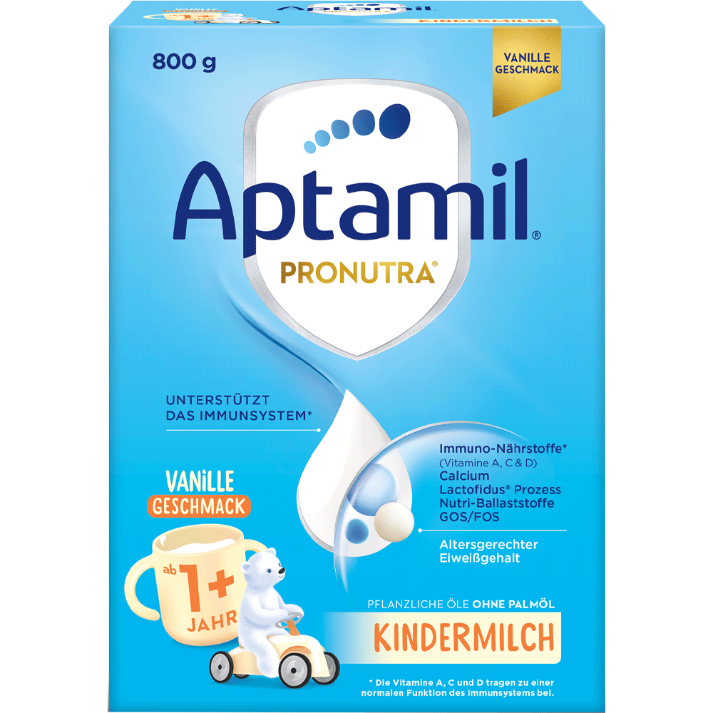 Bild: Aptamil Kindermilch 1+ mit Vanillegeschmack 