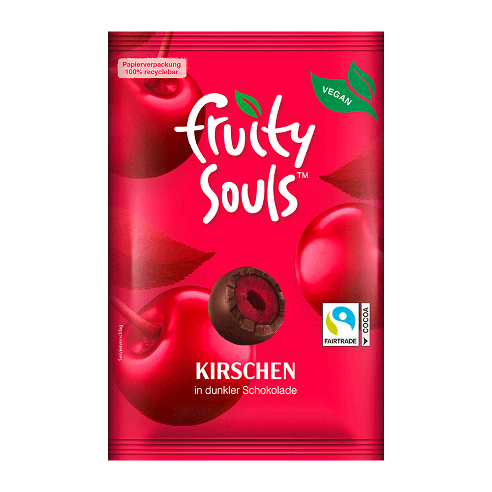 Bild: Fruity souls Kirschen in dunkler Schokolade 