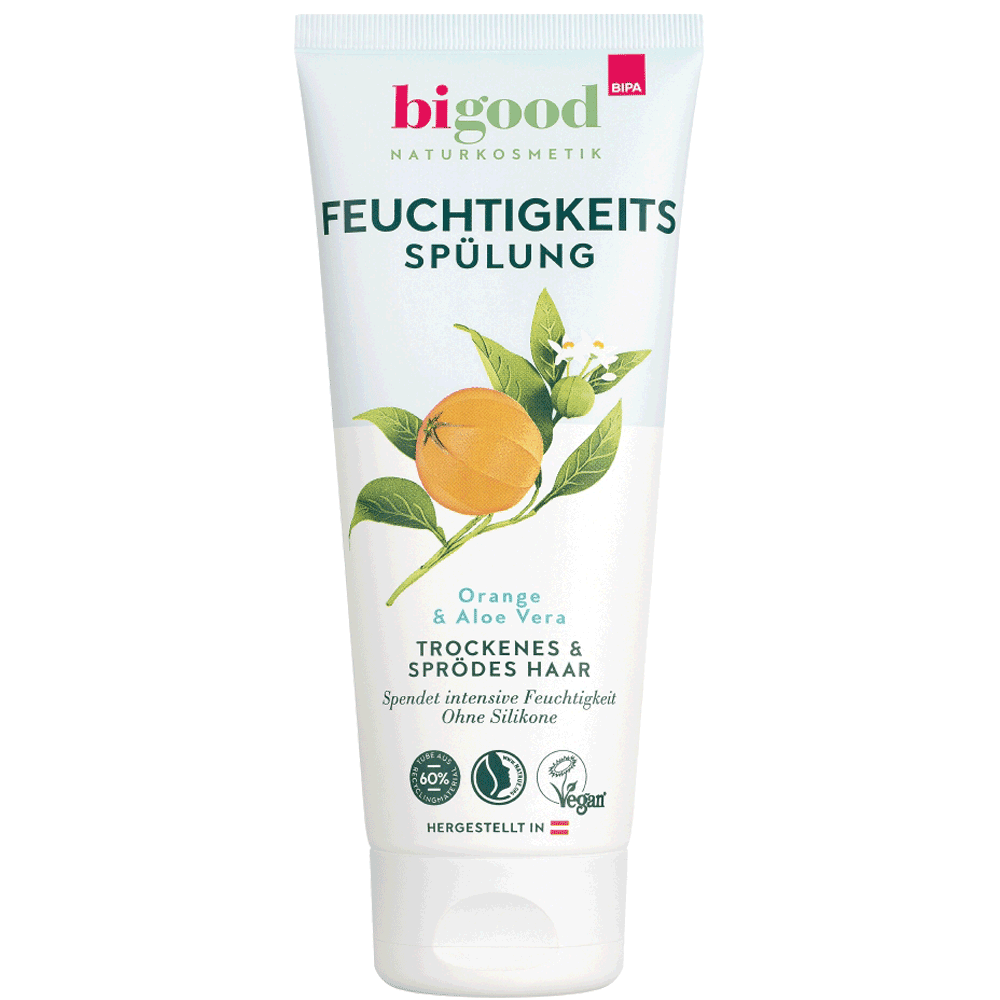 Bild: bi good Feuchtigkeits Spülung Orange & Aloe Vera 