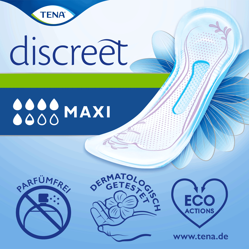 Bild: TENA Discreet Protect+ Einlagen Maxi 