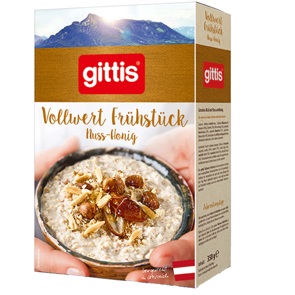 Bild: Gittis Vollwert Frühstück Nuss Honig 