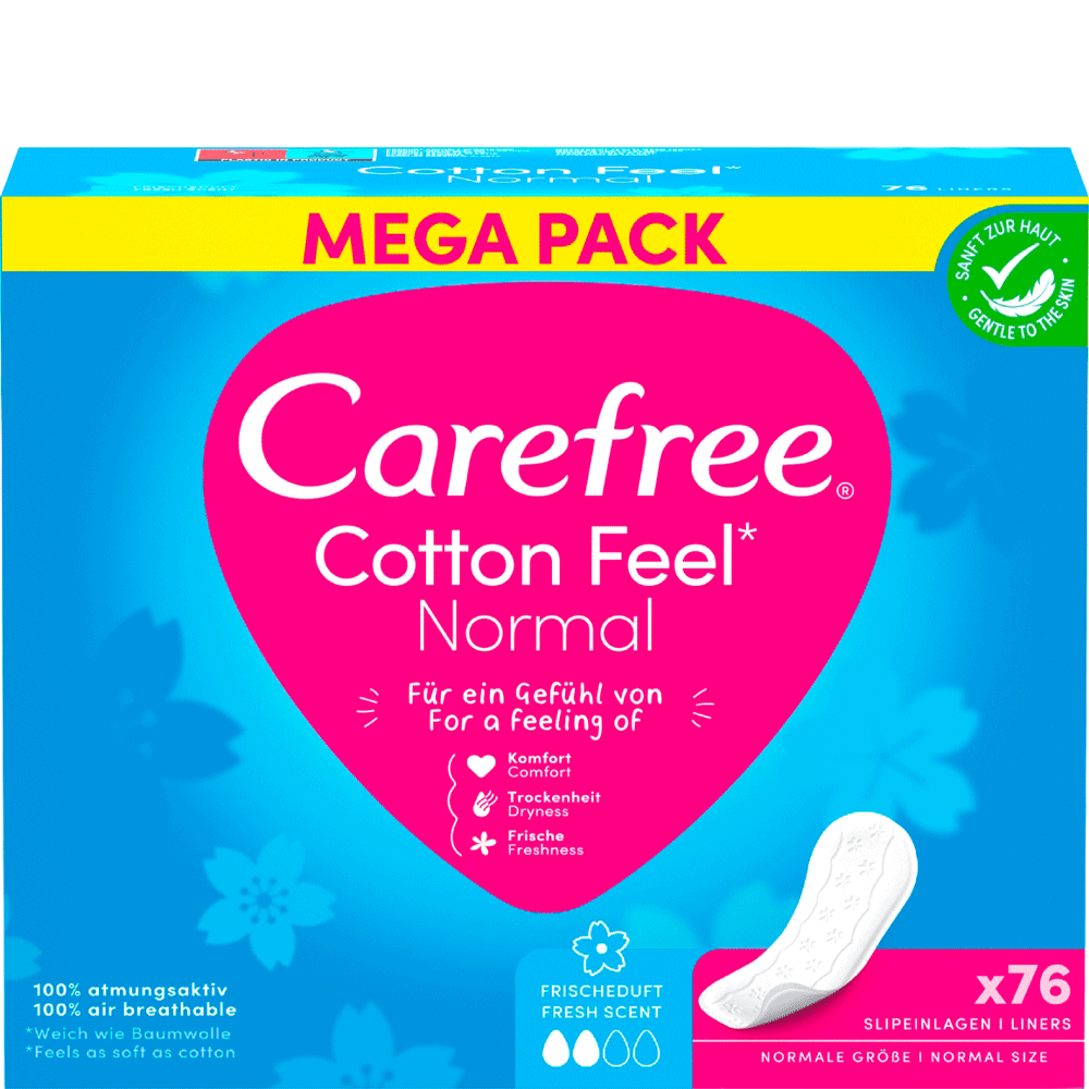 Bild: Carefree Cotton Fresh Slipeinlagen 