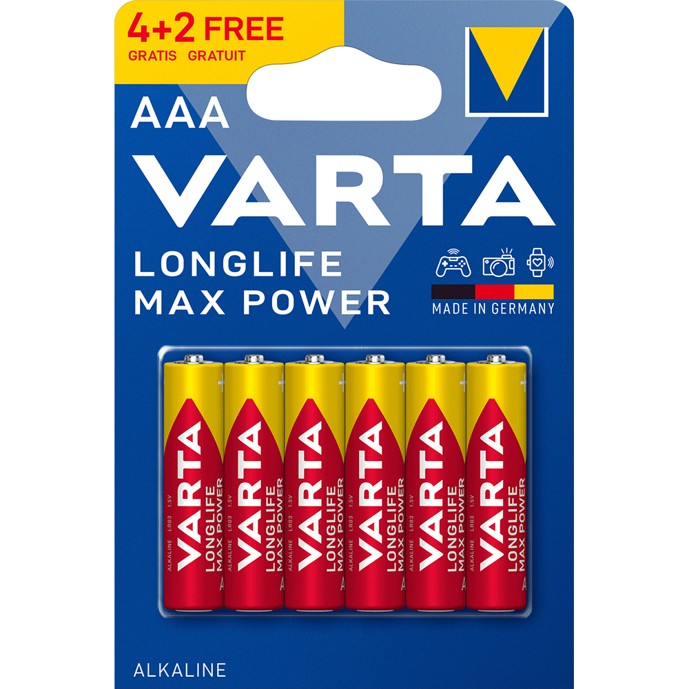 Bild: Varta Longlife Max Power AAA 