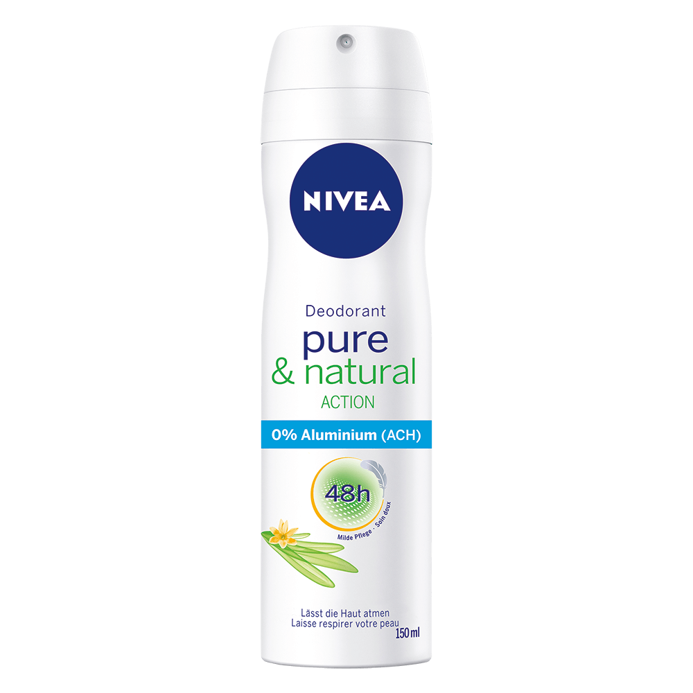 Bild: NIVEA Pure & Natural Action Jasmin Deospray 