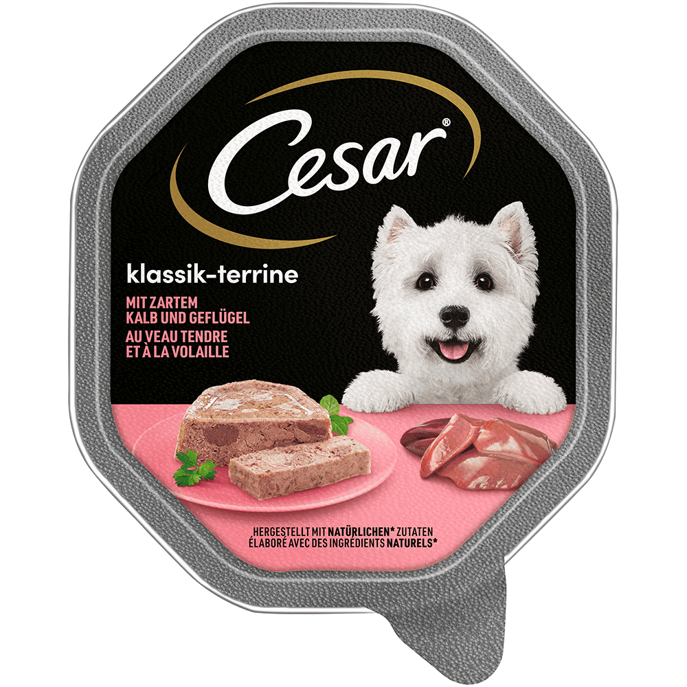 Bild: Cesar Klassik Terrine mit zartem Kalb und Geflügel 