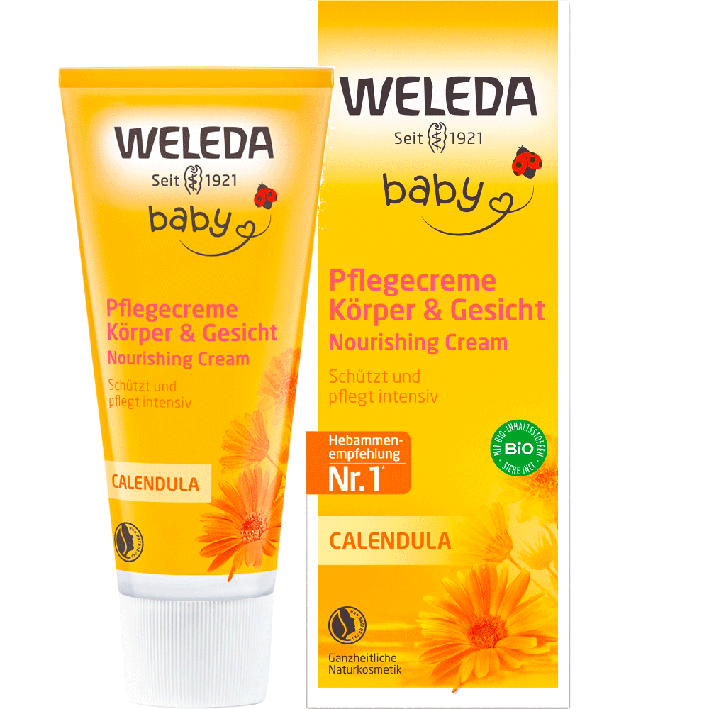 Bild: WELEDA Calendula Baby Pflegecreme Körper & Gesicht 