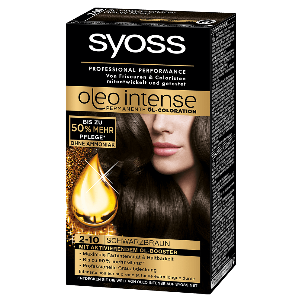 Bild: syoss oleo intense Haarfarbe schwarzbraun