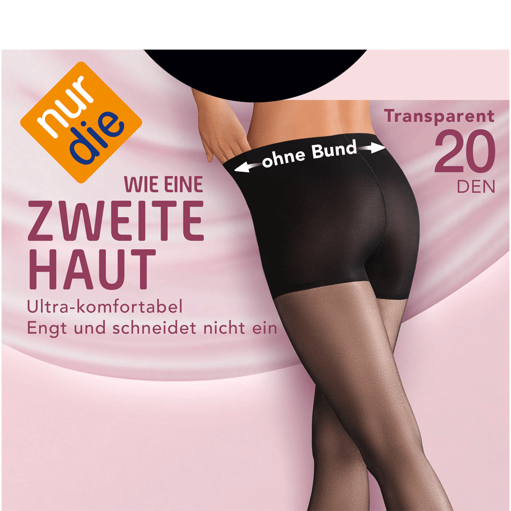 Bild: nur die Strumpfhose Wie eine zweite Haut 20 DEN schwarz