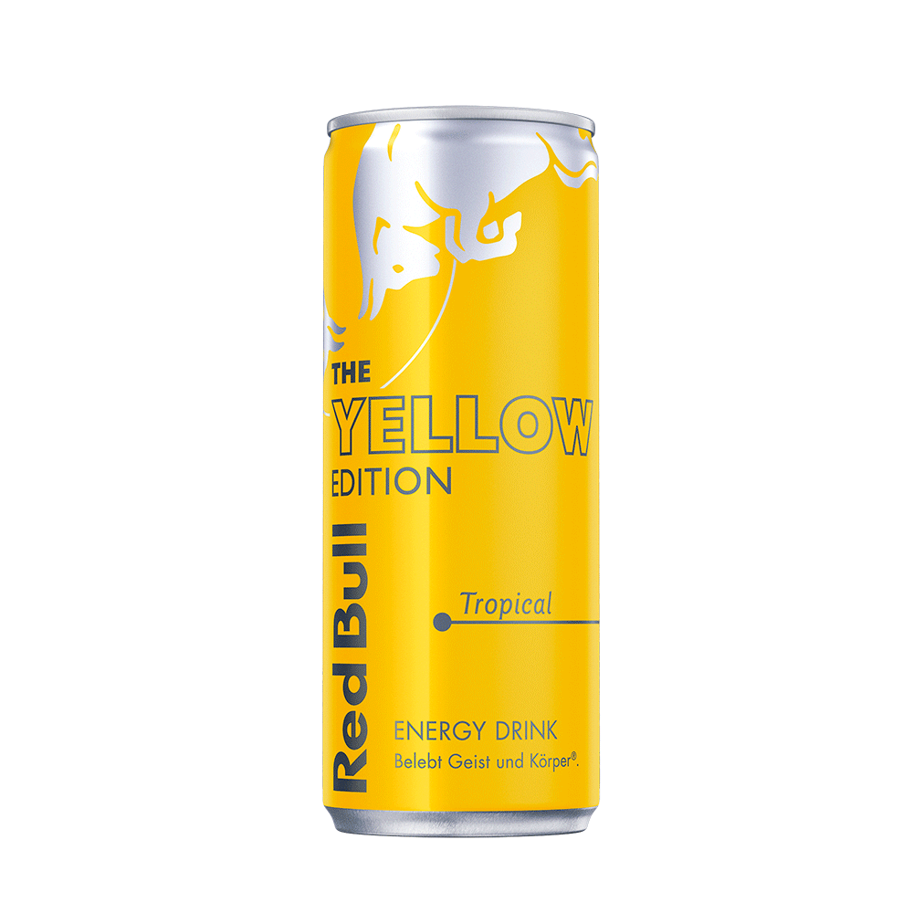 Bild: Red Bull Energy Drink Yellow Edition Tropical 