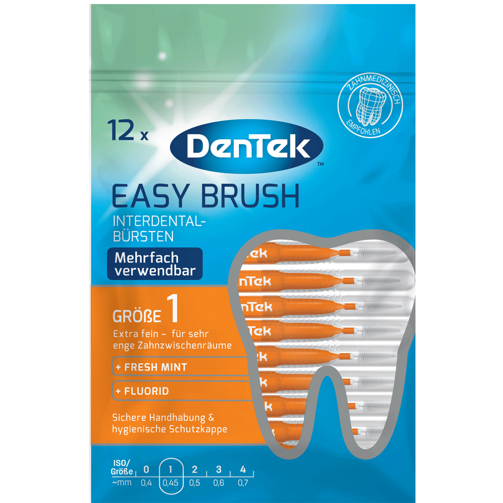 Bild: DenTek Easy Brush Interdental-Bürsten extra fein 