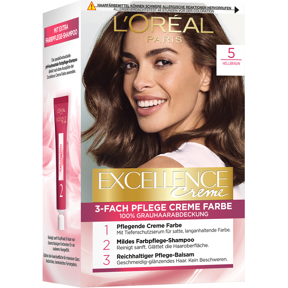 Bild: L'ORÉAL PARIS Excellence Haarcoloration hellbraun