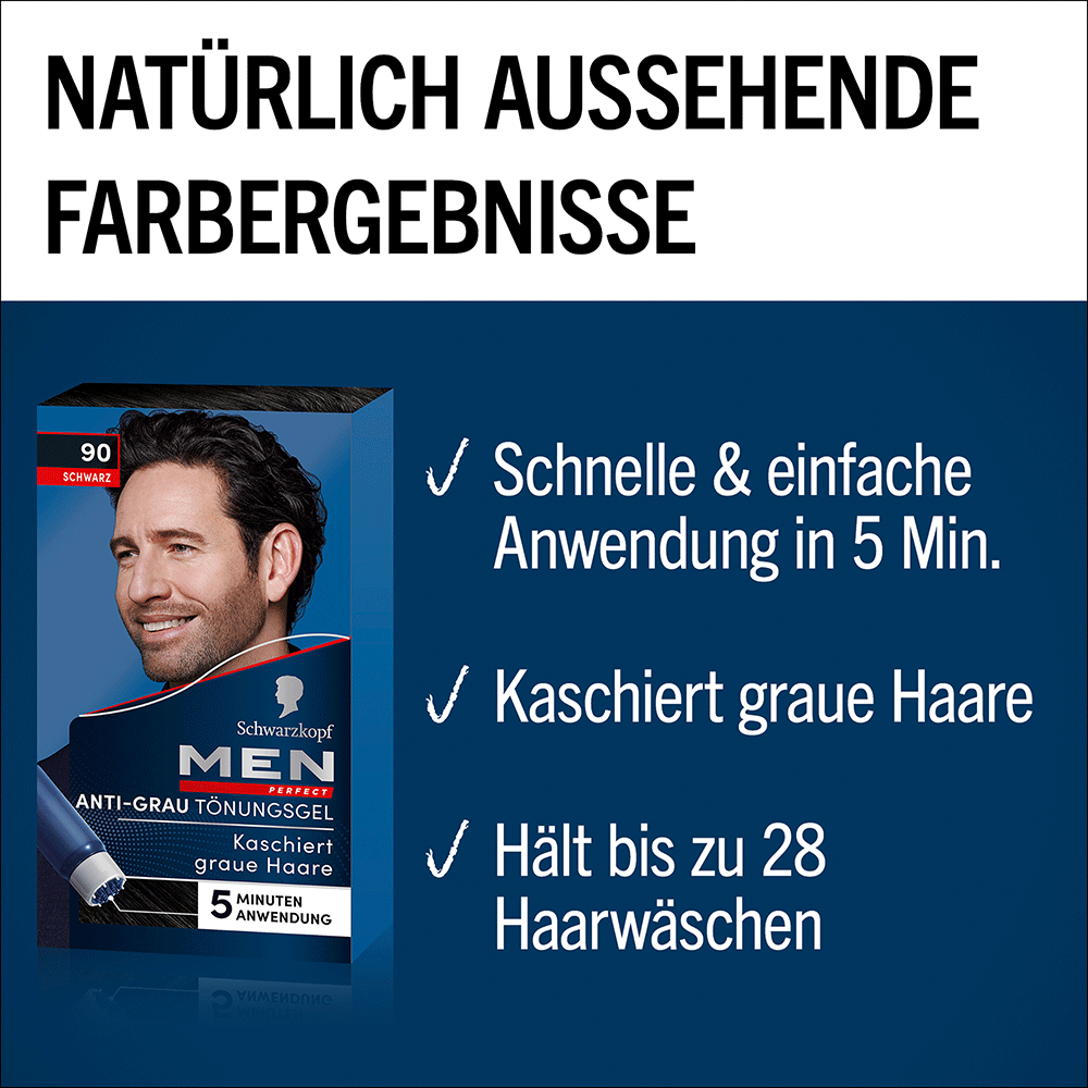 Bild: Schwarzkopf Men Perfect Anti Grau Tönungsgel schwarz