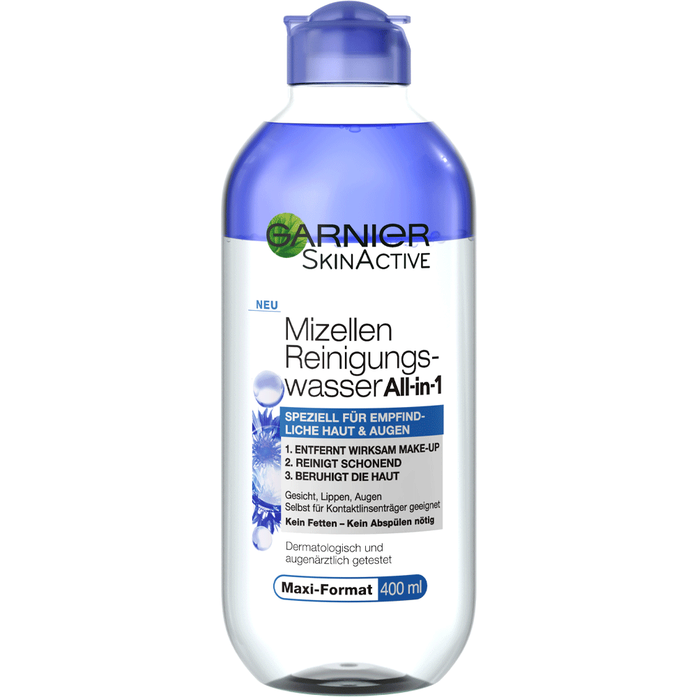 Bild: GARNIER SKIN ACTIVE Mizellen Reinigungswasser All-in-1 empfindliche Haut & Augen 