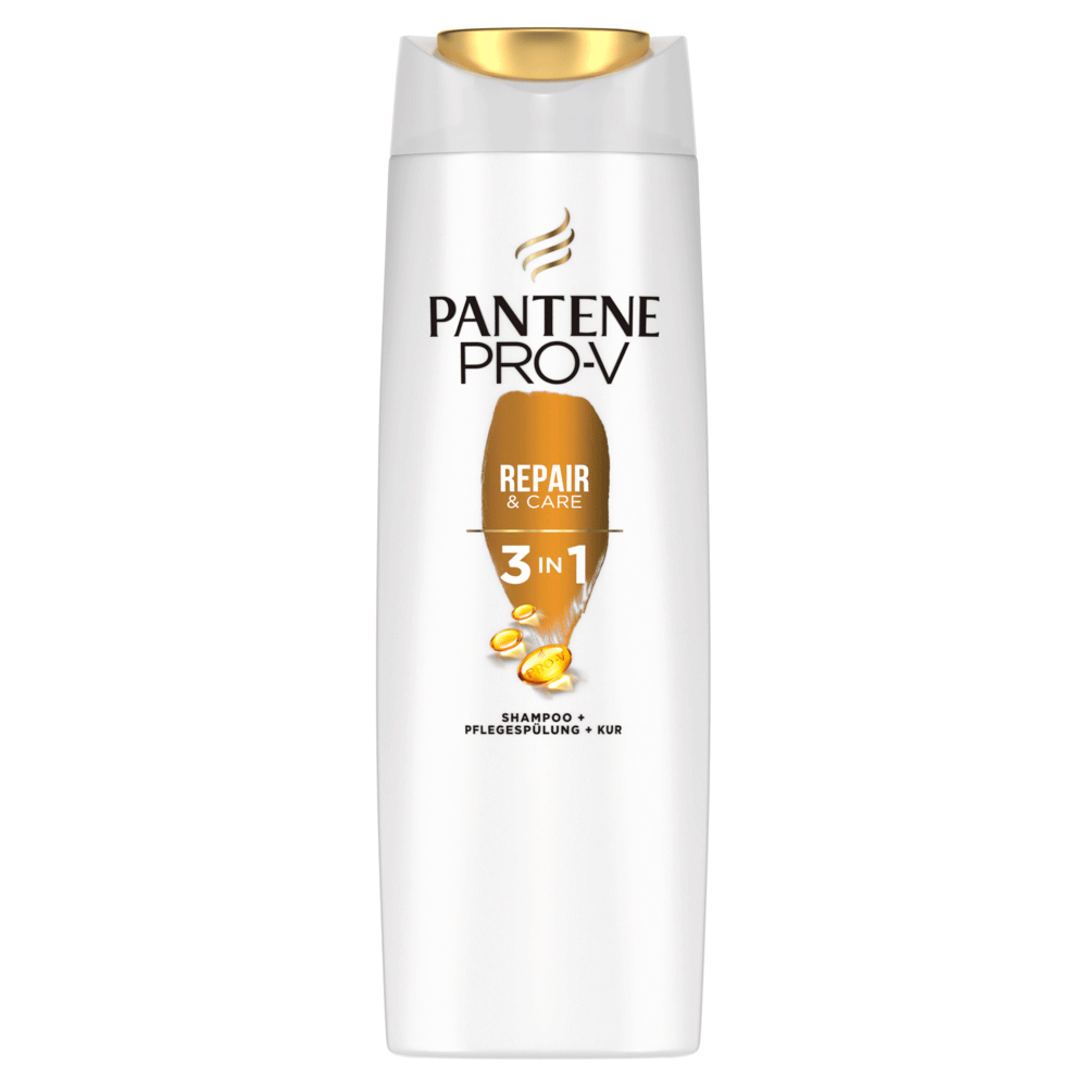 Bild: PANTENE PRO-V Repair & Care 3-In-1 Shampoo + Pflegespülung + Intensivpflege 