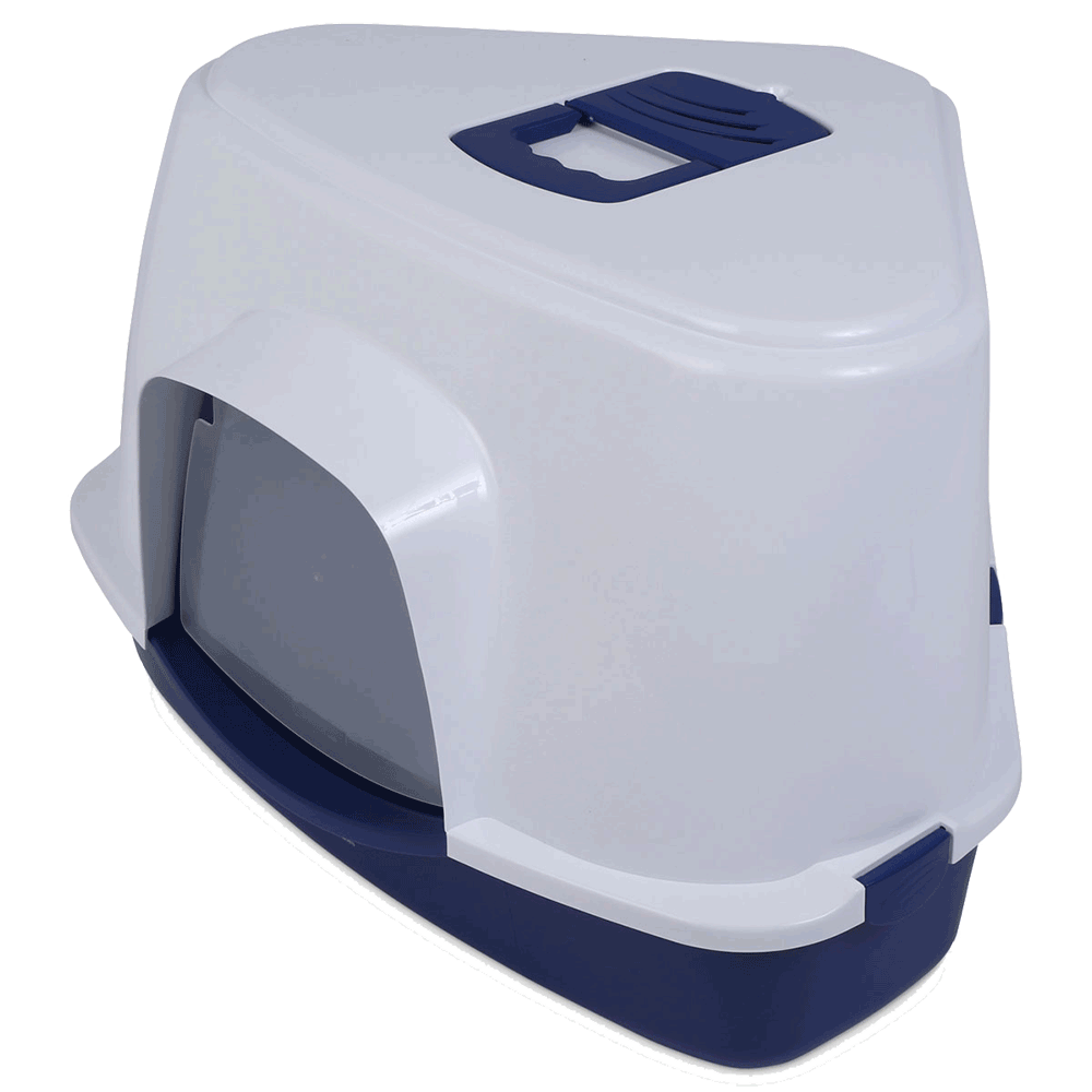 Bild: Europet-Bernina Ecktoilettenhaus Canto Jumbo blau