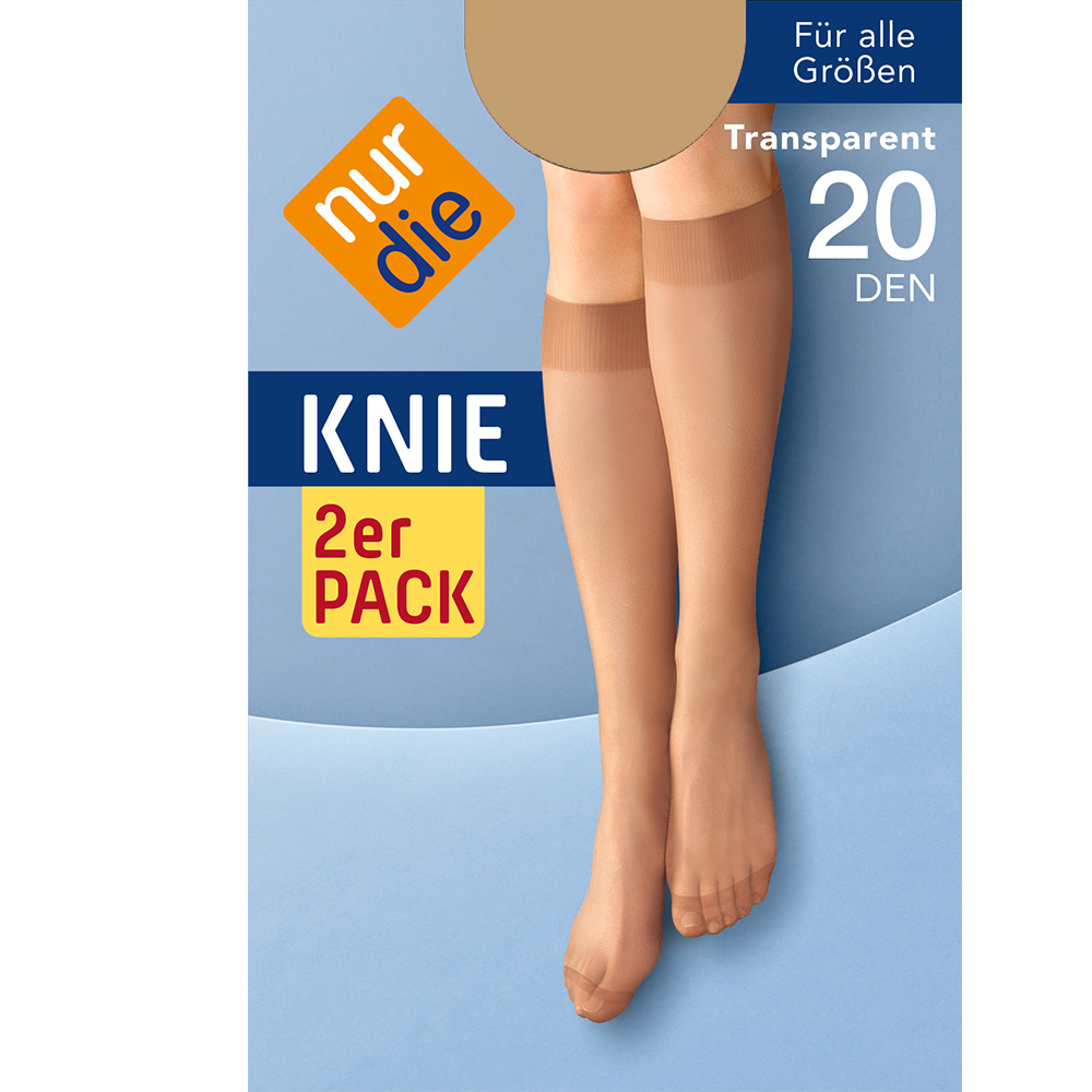 Bild: nur die Knie 2er Pack 20 DEN mandel