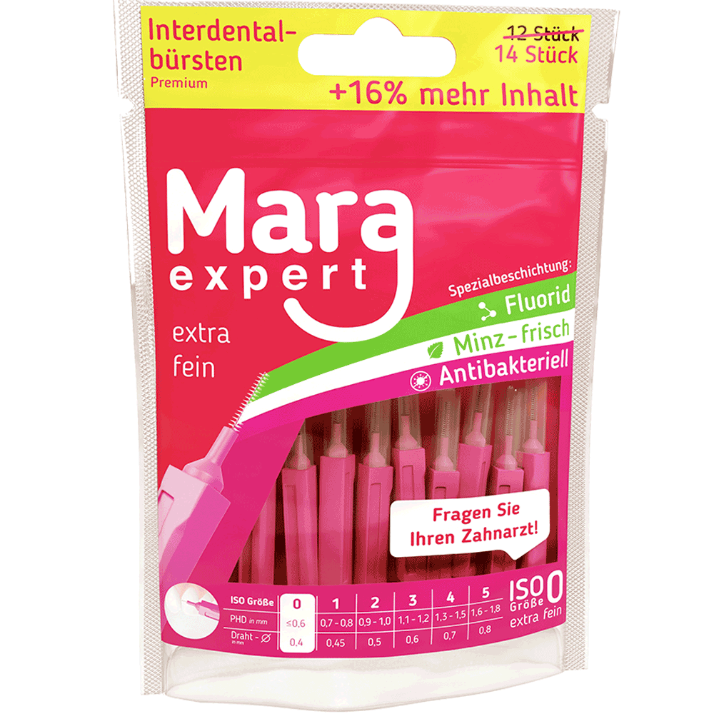 Bild: MARA expert Interdentalbürsten Größe 0 extra fein 