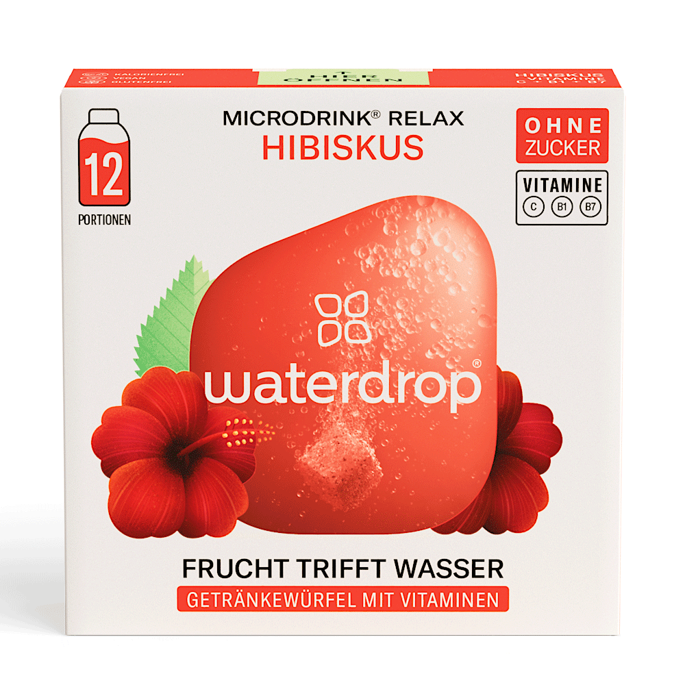 Bild: waterdrop Microdrink Relax Hibiskus 