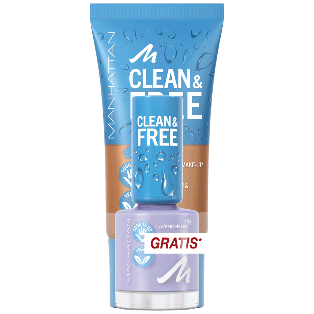 Bild: MANHATTAN Clean & Free Skin Tint + gratis Nagellack 