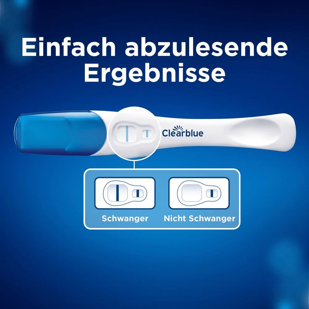 Bild: Clearblue Schwangerschaftstest Double-Check, Anzeige der Wochen 