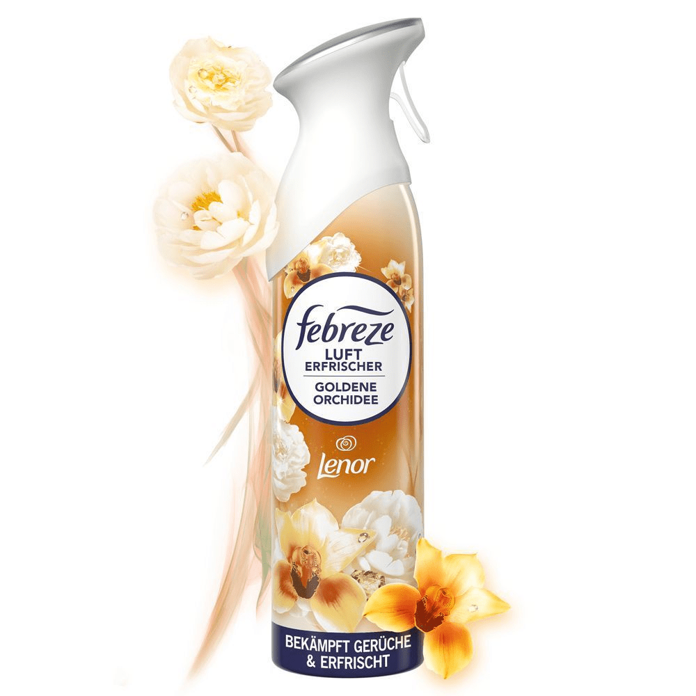 Bild: Febreze Lufterfrischer Raumduft Spray Goldene Orchidee 