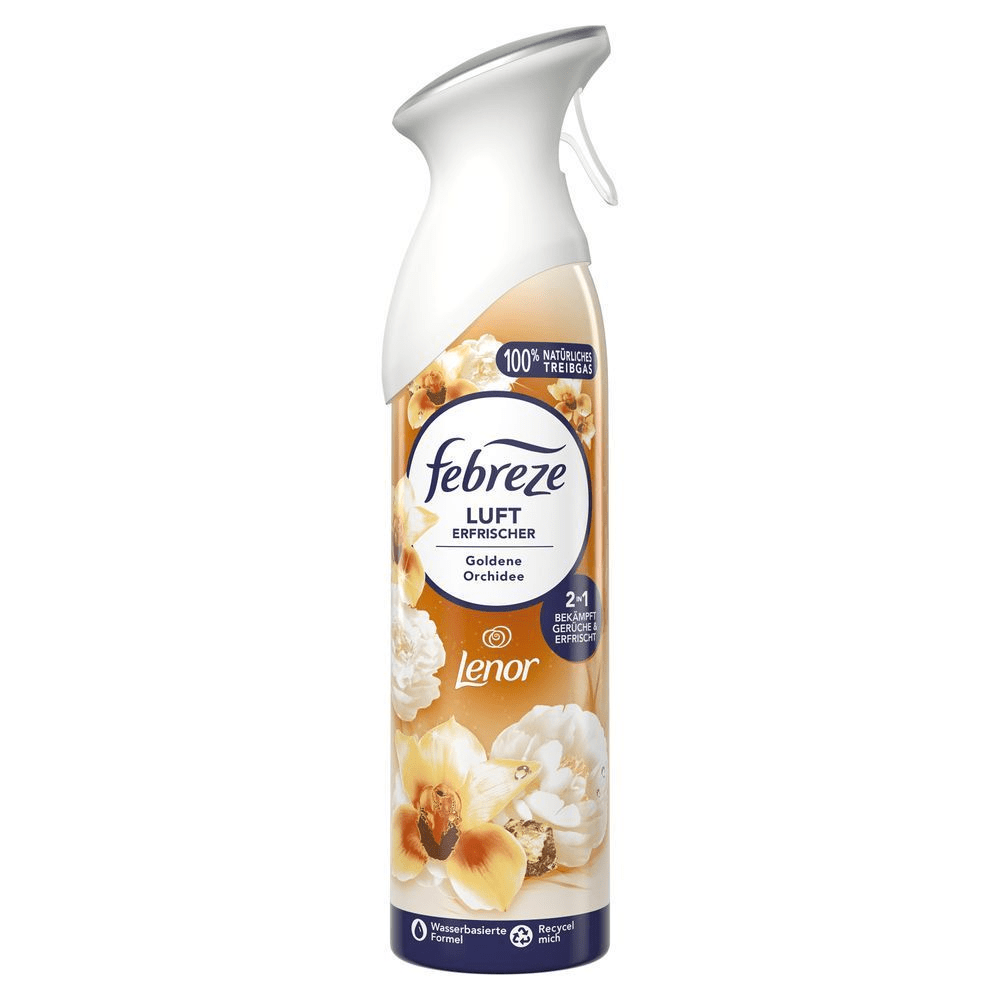 Bild: Febreze Lufterfrischer Raumduft Spray Goldene Orchidee 