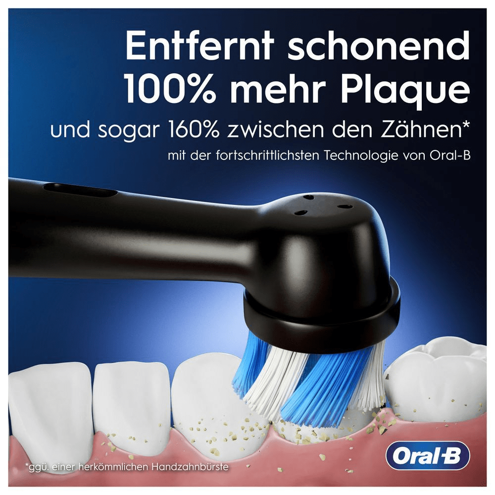 Bild: Oral-B Series 4 Duopack Elektrische Zahnbürste, Reiseetui, Matt Black/Quite White 