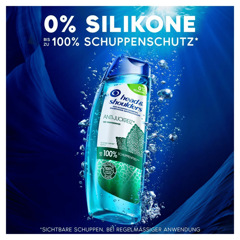 Bild: head & shoulders Anti-Juckreiz, Mit Pfefferminze Anti-Schuppen Shampoo 