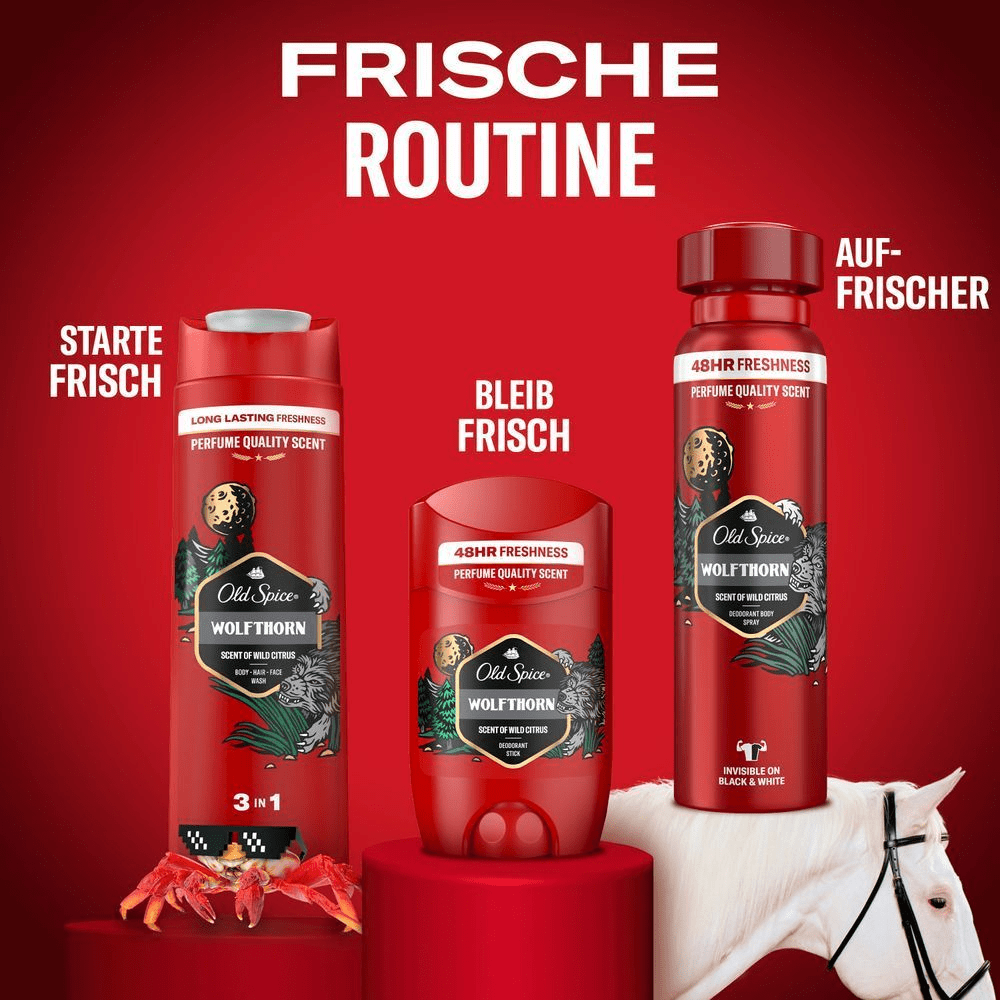 Bild: Old Spice Wolfthorn 3-in-1 Duschgel &amp; Shampoo für Männer 