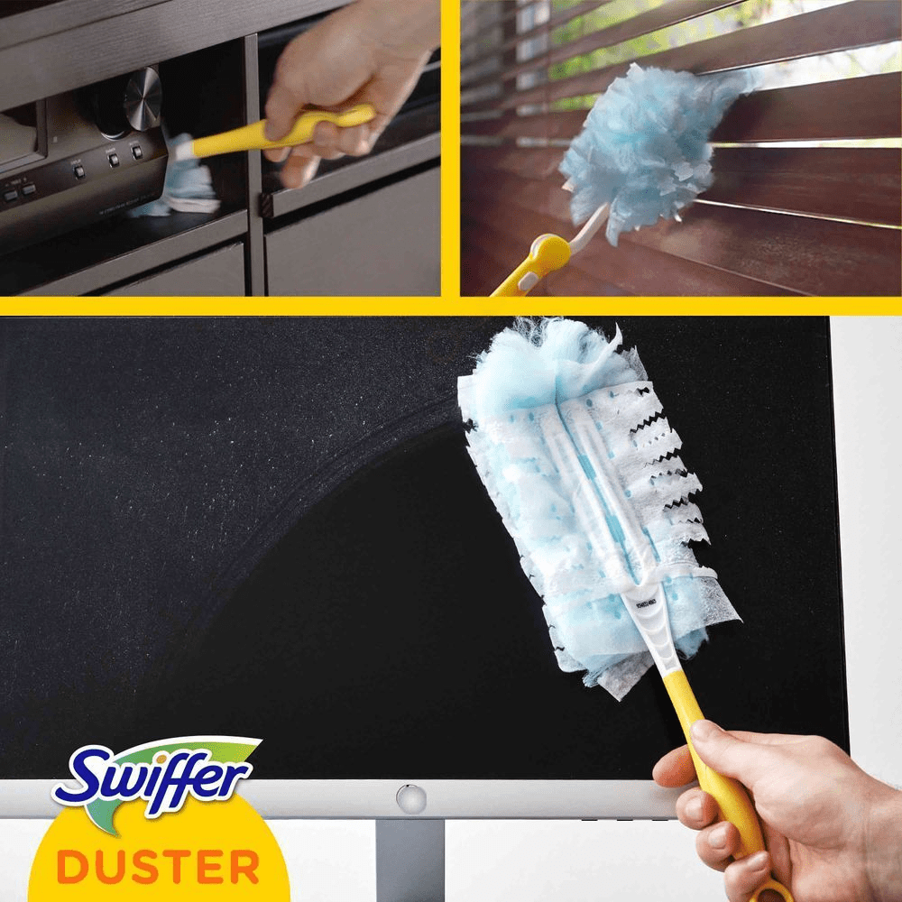 Bild: Swiffer Staubmagnet Kit (1 Griff + 3 Tücher) 