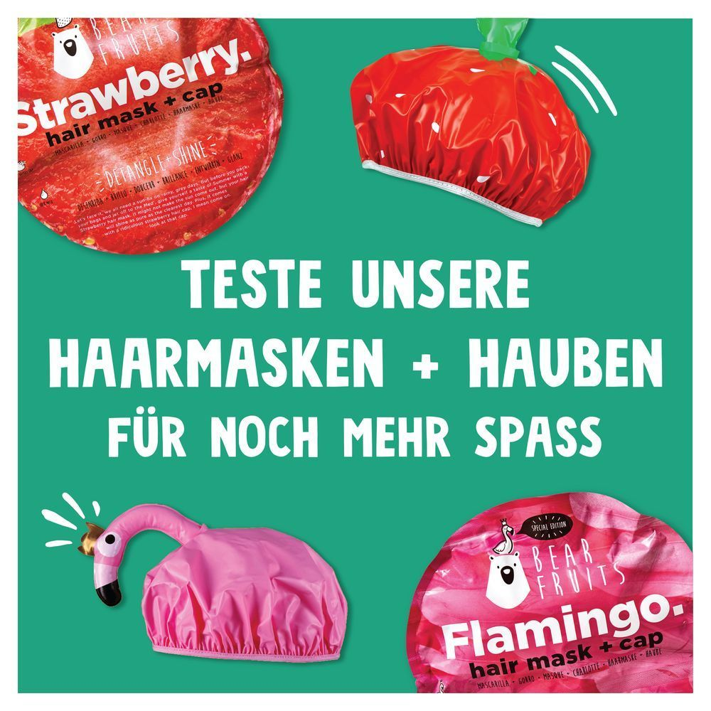 Bild: Bear Fruits Strawberry Entwirren + Glanz Haarmaske 