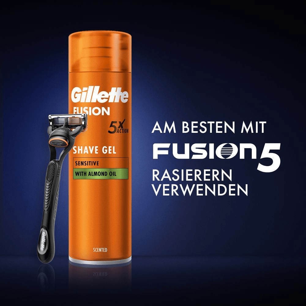 Bild: Gillette Fusion Rasiergel für empfindliche Haut 