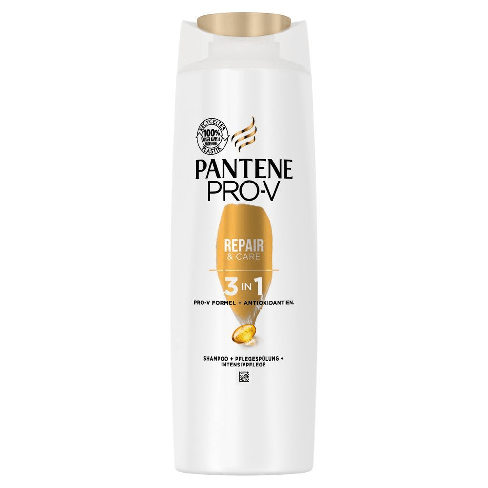 Bild: PANTENE PRO-V Repair & Care 3-In-1 Shampoo + Pflegespülung + Intensivpflege 