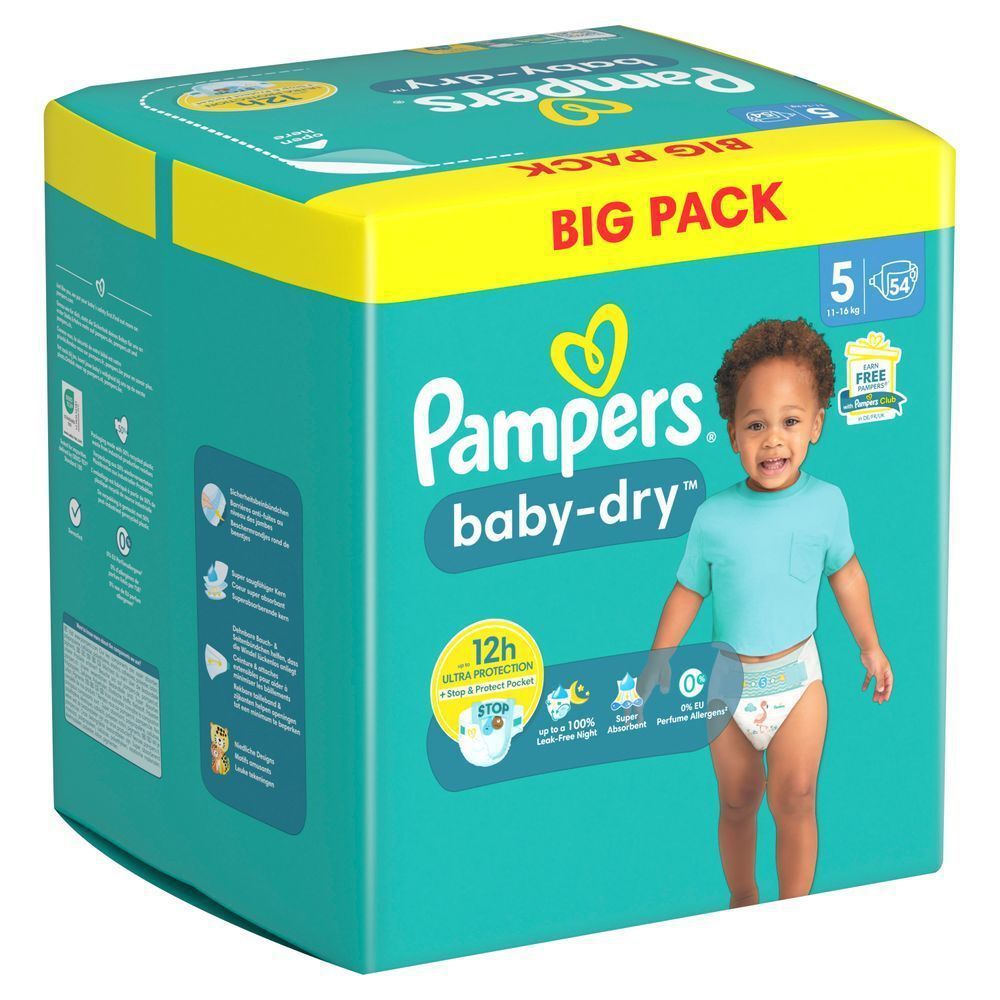 Bild: Pampers Baby-Dry Größe 5, BIG PACK 