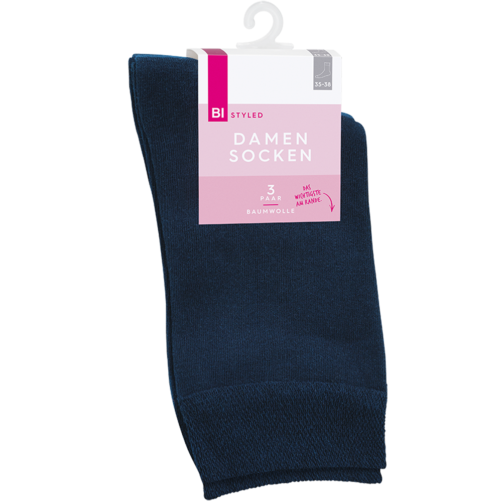 Bild: BI STYLED Damen Socken Baumwolle marine