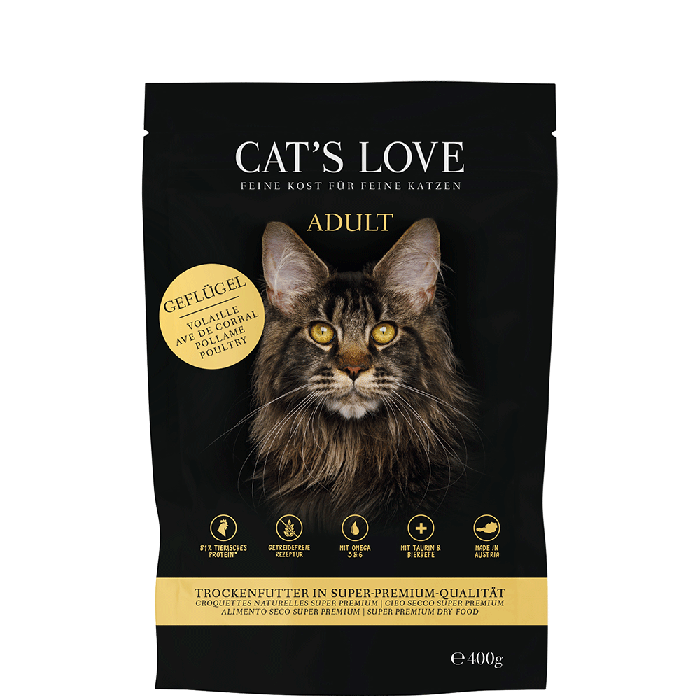 Bild: CAT'S LOVE Adult Trockenfutter Geflügel 